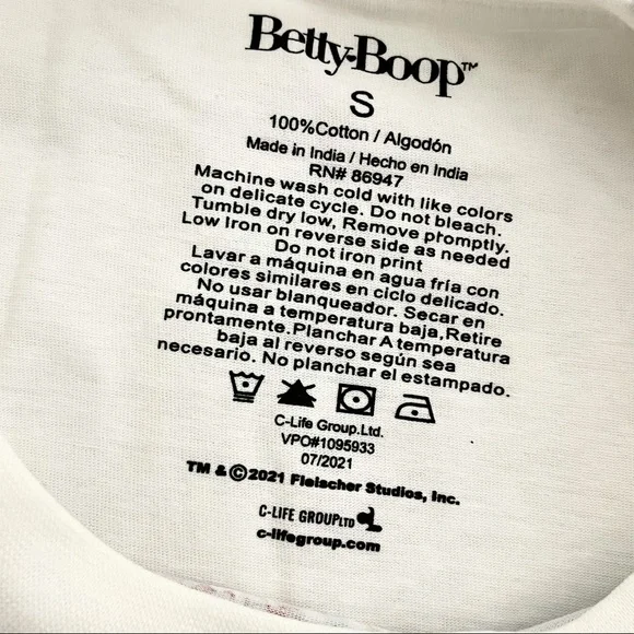 Betty Boop Biker Babe Lace-Up Crop Top size Small - Picture 8 of 12